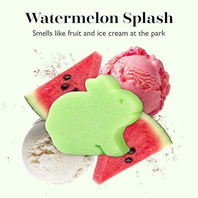 Spongelle Bunny Eco Collection Animals Kids Buffer Body Scrubber | Bath & Shower Loofah for Kids | Biodegradable, Cruelty-Free, Vegan, Dermatologist-Tested, Made in USA