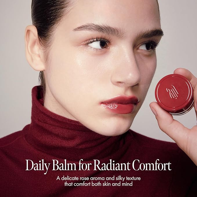 anillO Velvet Wine Glow Balm - Hydrating & Moisturizing Lip Balm and Blush for Cheeks with Peptide Complex, Cacao Butter and Volufiline - Lightweight, Buildable, Vegan Korean Skin Care (5g, 0.18 oz)
