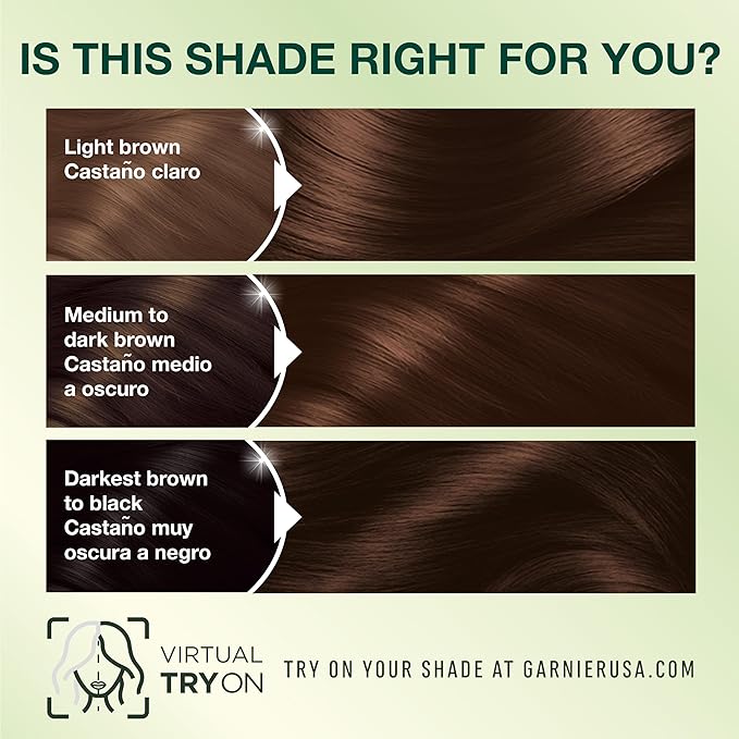 Garnier Nutrisse Ultra Crème Hair Color, Permanent Hair Dye with 100% Gray Coverage, Vegan & Cruelty-Free, 434 Deep Chestnut Brown (Chocolate Chestnut), 2 Count