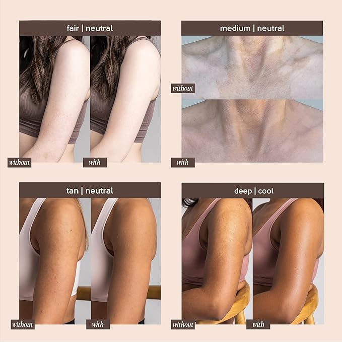 Tinge Body Makeup, Water & Transfer Resistant, Medium Coverage Cream, Lasts Up to 48 Hours, For All Skin Types, Fragrance Free, Vegan, American Made, 3.38 Fl Oz. - Medium Cool
