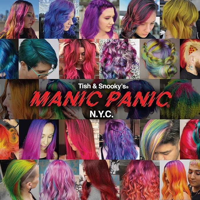 MANIC PANIC Vampire Red Hair Color - Amplified - (2PK) Semi Permanent Hair Dye - Deep Blood Red Color Can Give Burgundy Tones To Unbleached Hair - For Dark, Light Hair - Vegan, PPD & Ammonia Free