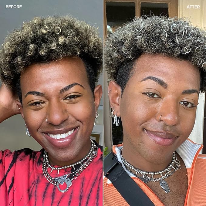 Overtone Semi Permanent Hair Color Conditioner, Stormy Sterling, 8 oz, Nourishing, Damage-Free, Color Depositing Mask for All Hair Types with Shea Butter & Coconut Oil, Vegan & Cruelty-Free