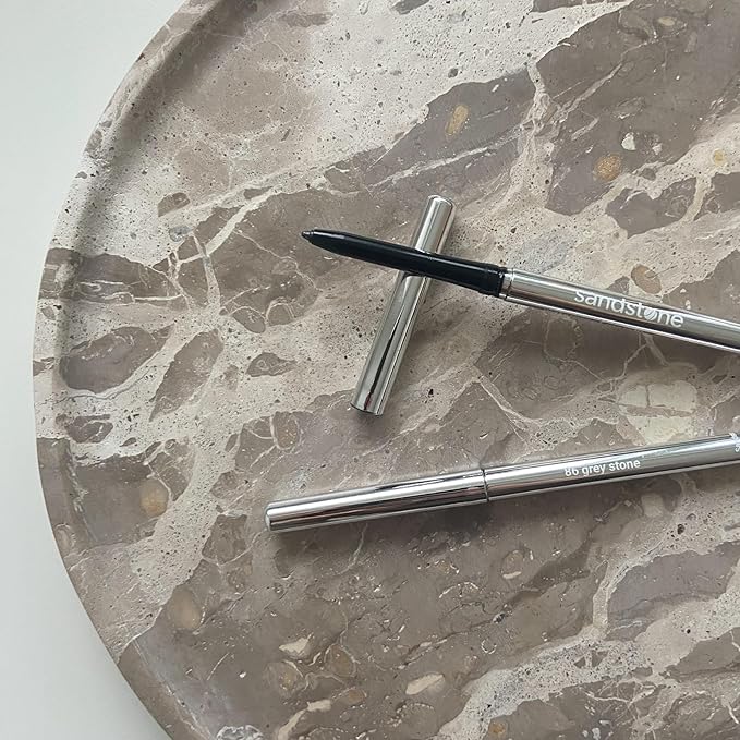 Sandstone Scandinavia Hypoallergenic Waterproof Metallic Eyeliner Pencil – Silver – Fragrance-Free, Vegan – Smudge-Proof Eye Liner for Sensitive Eyes