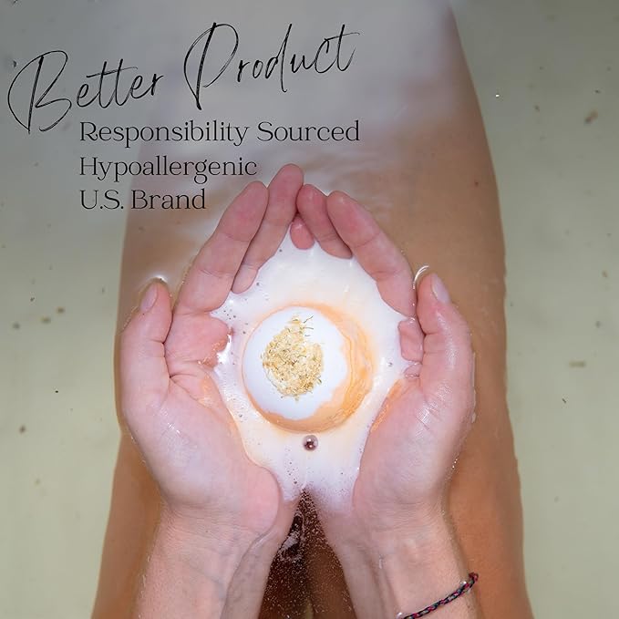EvolutionUSA Inspire Bath Bombs for Women & Girls – 12 Flower Topped Bath Bombs Girls, Lush Woman Bathbomb Set, Organic Bath Fizzers, Luxury Gift Mothers Day, Birthday, Valentines, Easter or Self Care