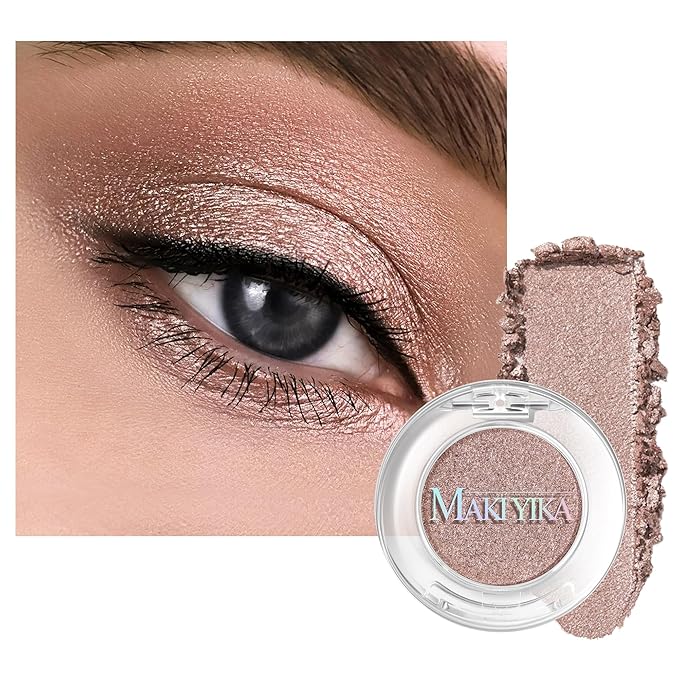 MAKI YIKA Tapestry Taupe Crème Eyeshadow Single, Shimmer Dark Bronze Cream Eye Shadow palette for Women, Color Stay Long Lasting Waterproof Eye Makeup Monochrome Eyeshadows,#23