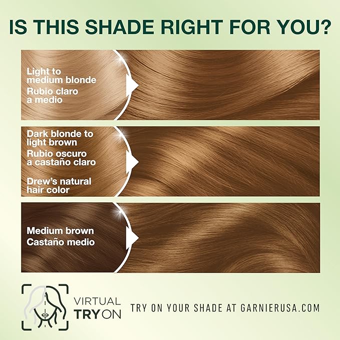 Garnier Nutrisse Ultra Crème Hair Color, Permanent Hair Dye with 100% Gray Coverage, Vegan & Cruelty-Free, 70 Dark Natural Blonde (Almond Crème), 1 Count