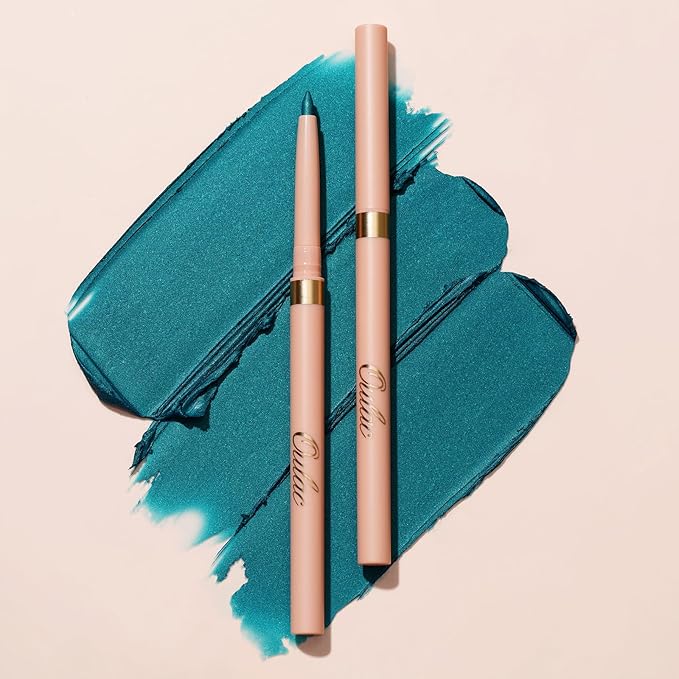 Oulac Teal Eyeliner Pencil, Waterproof Retractable Eye Liner Pen, Long Lasting Smudge Resistant, Vegan & Cruelty-Free, 17 Lagoon