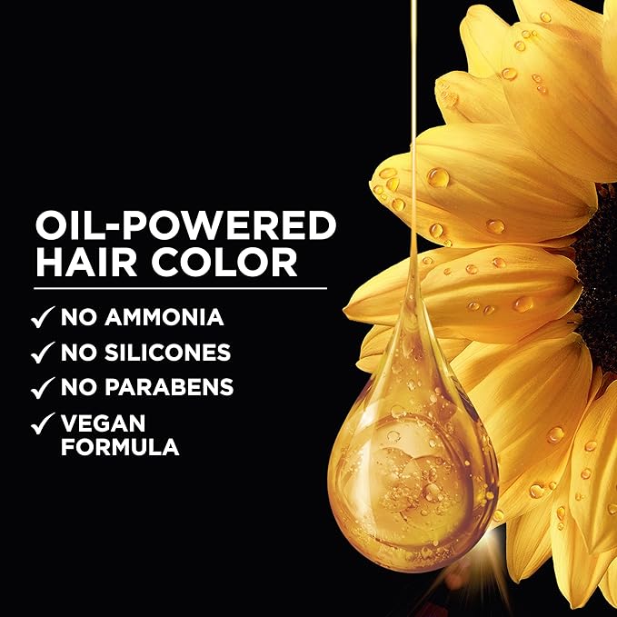 Garnier Hair Color Olia Ammonia-Free Brilliant Color Oil-Rich Permanent Hair Dye, 6.3 Light Golden Brown, 1 Count (Packaging May Vary) (Pack of 2)