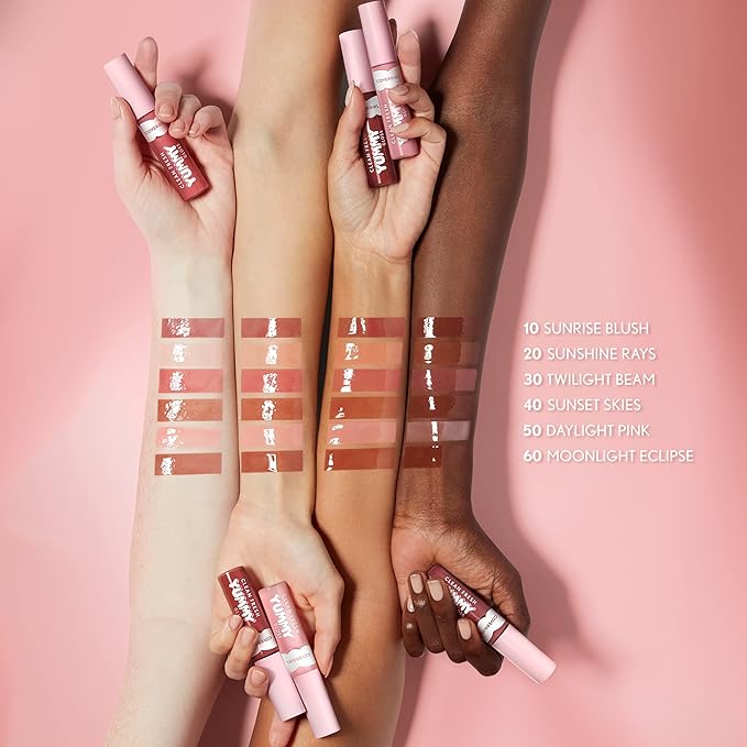 COVERGIRL Clean Fresh Yummy Gloss Daylight Collection, Hydrating, Glossy Shine, Vegan Formula, Daylight Pink 50, 0.33oz