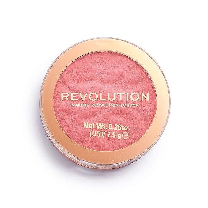 Revolution Beauty London, Blusher Reloaded, Pressed Powder Face Blusher, Highly Pigmented & Long-Lasting Formula, Lovestruck, 0.26 oz