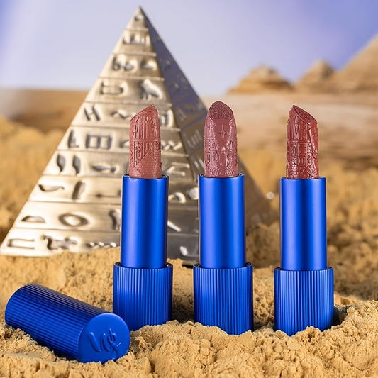 Whats Up Beauty - Egyptian Queen Lipsticks (3 Shades) Clean Cruelty Free Vegan Lip Makeup