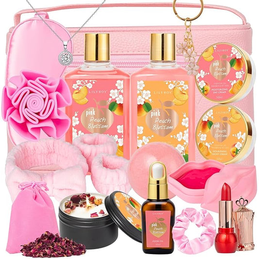 Mothers Day Gifts for Women -20Piece Luxury Bath and Body Gift Bath Gift Set for Women, Spa Gift Sets | Valentines Day, Christmas, Birthday, Anniversary, Holiday Gift for Her, Gifts for Mom