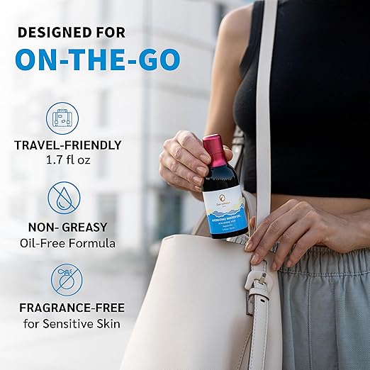 Decollage Hydrating Water Gel Travel Size Moisturizer 1.7 fl oz for Smooth and Glowing Skin with Hyaluronic Acid, Ceramide NP Fragrance Free, Oil Free, PETA Certified Vegan Skincare