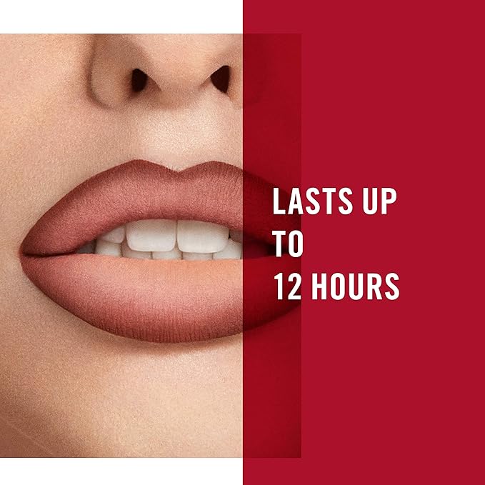 Rimmel London Stay Matte Liquid Lip Color with Full Coverage Kiss-Proof Waterproof Matte Lipstick Formula that Lasts 12 Hours - 703 Vanilla Lovin, .21oz