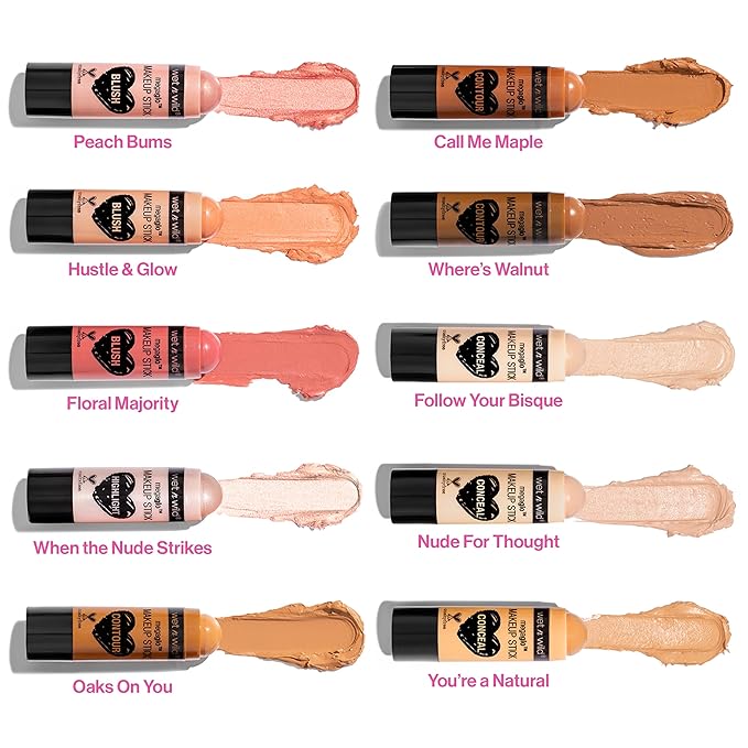 wet n wild MegaGlo Makeup Stick Conceal and Contour Brown Oak's On You, 1.1 Ounce (Pack of 1), 804a
