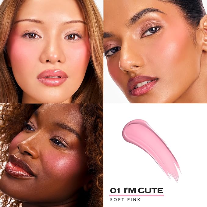 Sacheu Doll Face Bundle — High Pigment, Buildable, Long Lasting Luminous Glow in a Lightweight, Dewy Finish — Includes Lip Liner, Lip Elixir, & Cheek STAY-N