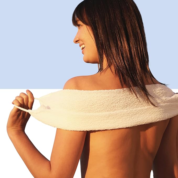 AFTERSPA Bath & Shower Exfoliating Wash Cloth (1 Count (Pack of 1), 1, Count)