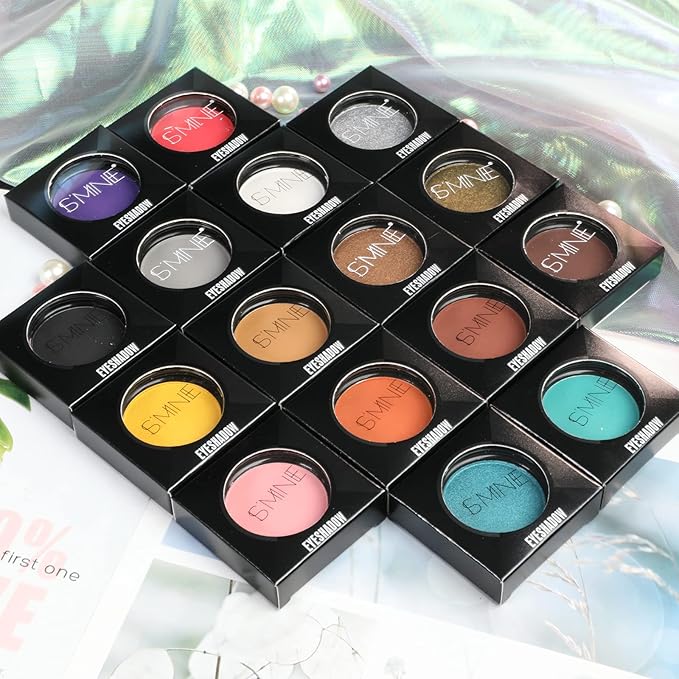 IS'MINE ISMINE Single Black Matte Eyeshadow Powder Palette High Pigment, Longwear, Intense Color Best Black Eyeshadow