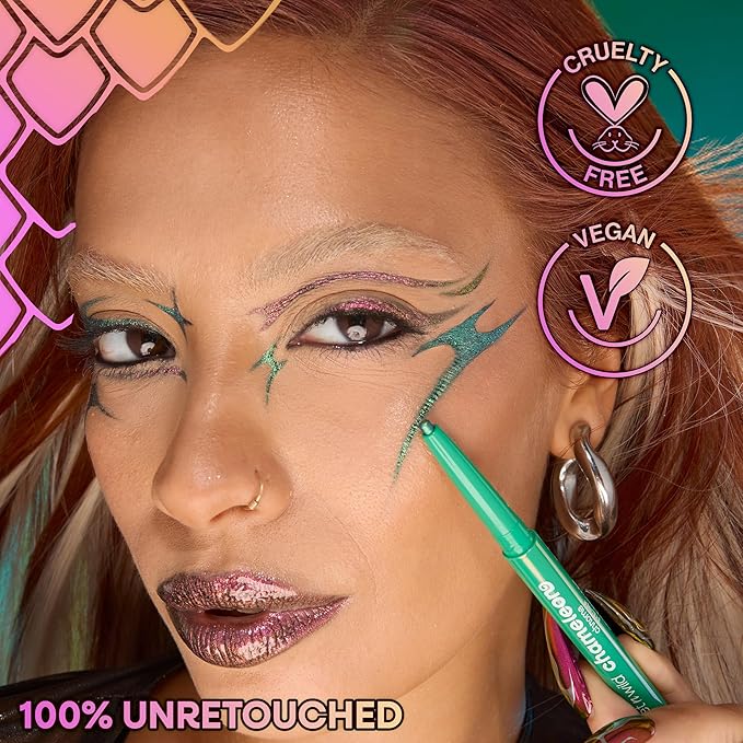 wet n wild Chameleon Chrome Eyeliner, Waterproof and Smudge-Proof, Multichrome Color Shift, Long-Lasting 18-Hour Wear, Cruelty-Free & Vegan - Cosmic Seeker