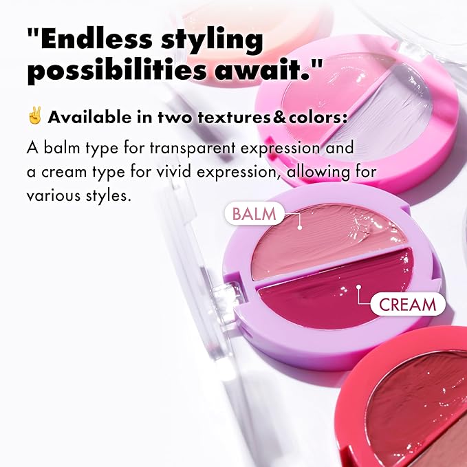Amuse SEOUL Lips and Cheeks Healthy Balm 04 GRAPE BALM | Moisturizing, Glossy, Creamy Texture, Lightweight, Dewy Finish, Natural-looking Color, K Beauty Makeup, Vegan (1.5g / 0.05 oz)