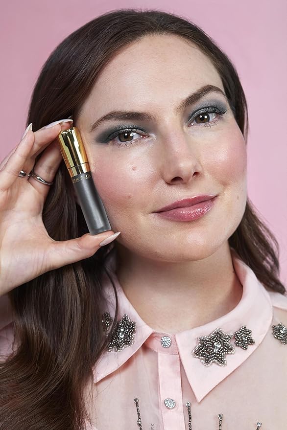 Winky Lux Rose Petal Liquid Eyeshadow, Longwear, Buildable, High-Pigment, Blendable, Crease-Proof, with Hydrating Vitamin E & Mango Seed Butter, Clean Beauty, Cruelty-Free, Vegan, Midnight Shimmer