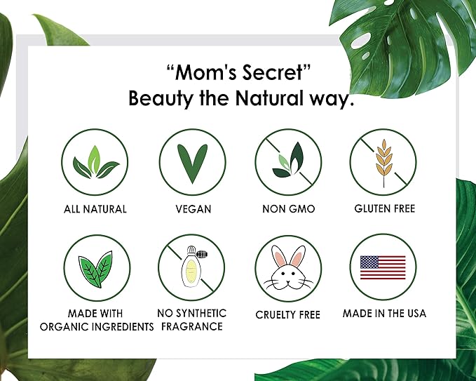 Mom's Secret 100% Natural Lip Gloss, Organic, Vegan, Gluten Free, Cruelty Free, Made in the USA, 0.18 oz. (Berry Boop)