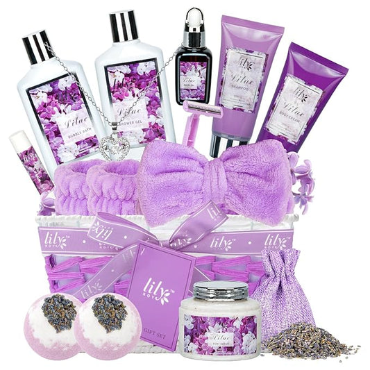 Mothers Day Gifts for Women 17-Piece Bath and Body Gift Set for Mom - Luxury Spa Gift Basket, Pampering Bath Set | Valentines Day, Birthday Gifts, Christmas Perfect Holiday Gift for Her