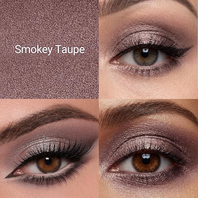 Erinde Waterproof Cream Eyeshadow Stick, Smokey Taupe Shimmer Eye Shadow Stick, Long-Lasting Crease-Proof Cream to Powder Buildable & Blendable Eye Shadow Pencils Crayon, Vegan & Cruelty-Free, B09
