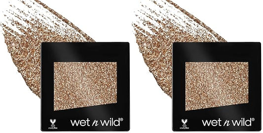 wet n wild Color Icon Glitter Eyeshadow Shimmer Brass (Pack of 2)
