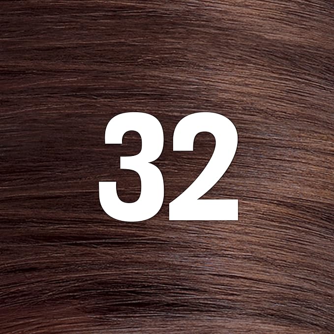 Revlon ColorSilk with Bond Repair Complex, Brown Permanent Hair Color, 100% Gray Coverage, Ammonia Free Hair Dye, Vegan Keratin, 32 Dark Mahogany Brown (Pack of 3)