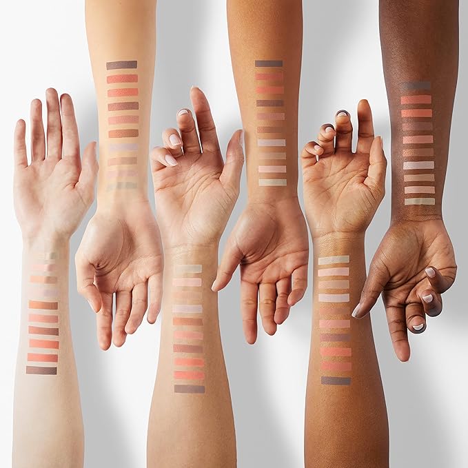 Pacifica Pink Nudes Mineral Eyeshadow Palette, 10 Neutral Shades, For Natural or Smoky Eye Look, Naked Eye Makeup, Longwearing & Blendable, Vegan, Cruelty Free Ophthalmologist Tested
