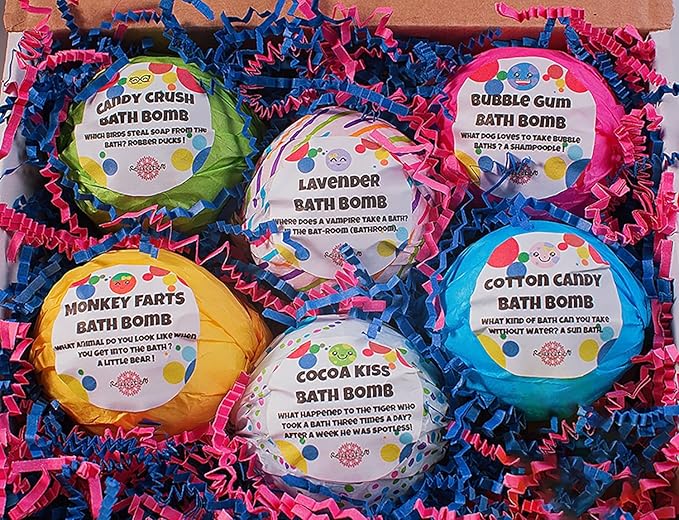 Bath Bombs for Kids Set with Toys Surprise Inside for Kids (Surprise Toys)