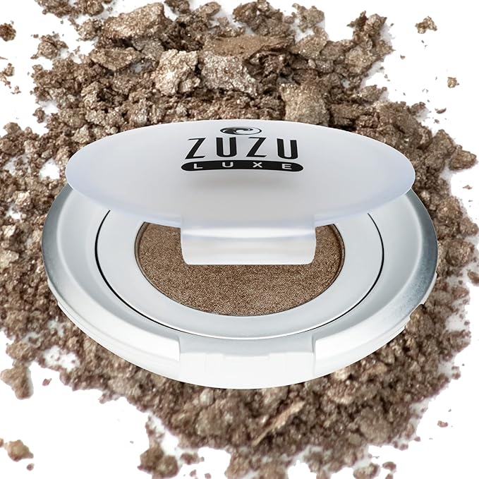 Zuzu Luxe Mineral Eyeshadow (Vixen - Sandy Taupe/Warm Shimmer), Richly pigmented, velvety smooth formula. Natural, Paraben Free, Vegan, Gluten-free, Cruelty-free, Non GMO, 0.07 oz