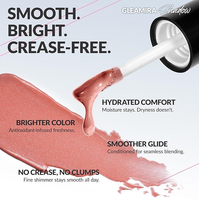 BEPHOLAN Rose Pink Liquid Eyeshadow With Subtle Shimmer.Waterproof,Long-Lasting, Neutral Naked Smooth Creamy Eyeshadow Lightweight(Malibu Sunset 04#)