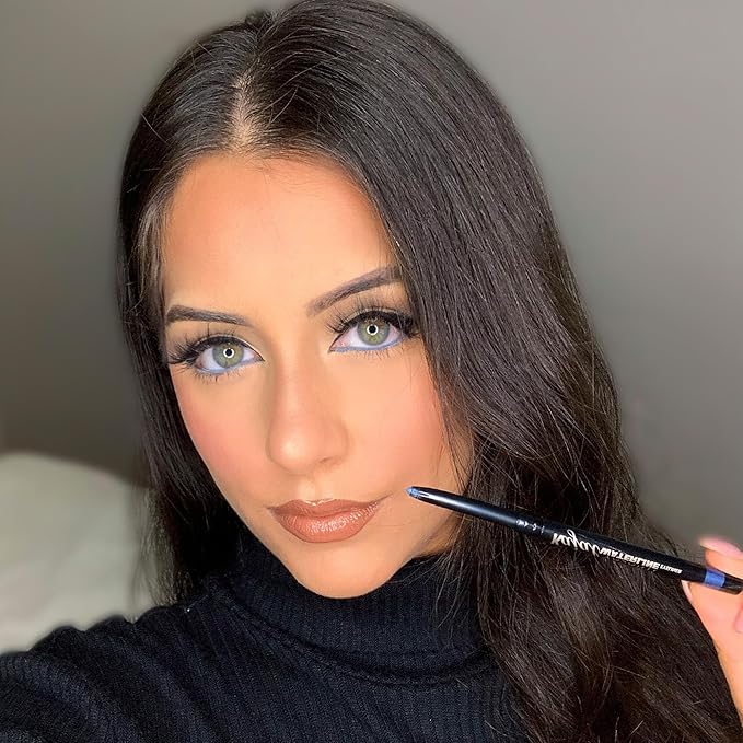VASANTI Kajal Waterline Eyeliner Pencil (Ice Blue) - Long lasting, Blendable, Safe for Sensitive Eyes, Waterline Eye Liner - Water resisitant & Smudge proof - Opthalmologist Approved and Tested
