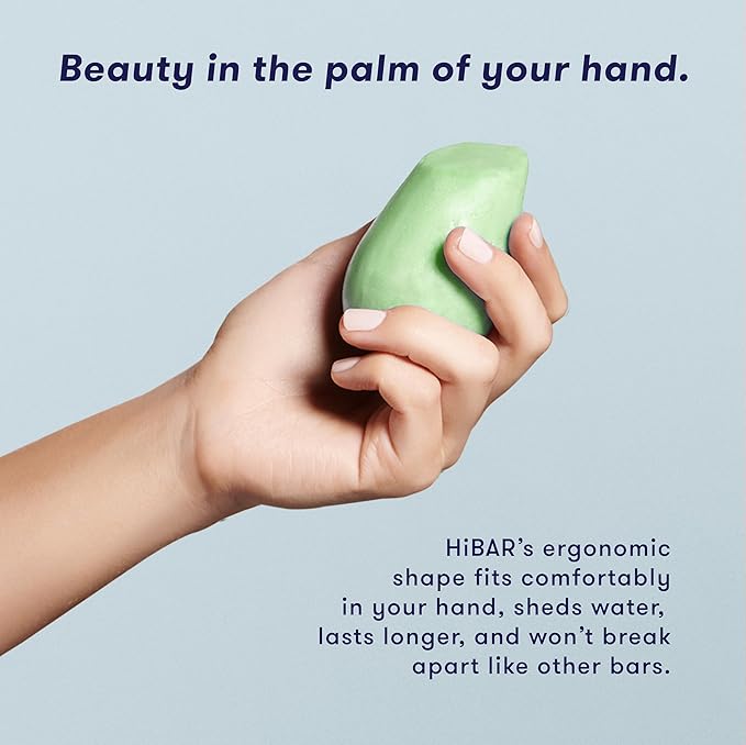 HIBAR Conditioner Bar, All Natural Hair Care, Plastic Free, Made with Eco Friendly Ingredients, Travel Size, Color Safe, Solid Sustainable Bars, Zero Waste (Maintain)