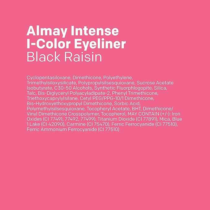 Almay All-Day Eyeliner Pencil,Hypoallergenic,Cruelty-Free,Oil-Free,Fragrance-Free,Ophthalmologist Tested,Long Wearing and Water Resistant (Packaging May Vary),209 Black Raisin,0.01 oz,(Pack of 2)