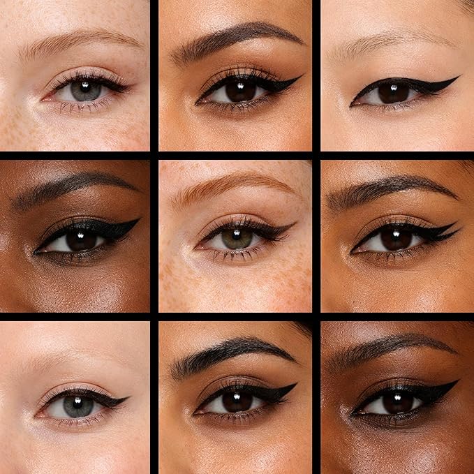 Eagle-Claw Angled Liquid Eyeliner – 30° Ultra-Fine Brush Tip, Waterproof, 24-Hour Long-Lasting Wear – Cruelty-Free & Vegan – Black (Midnight Noir)