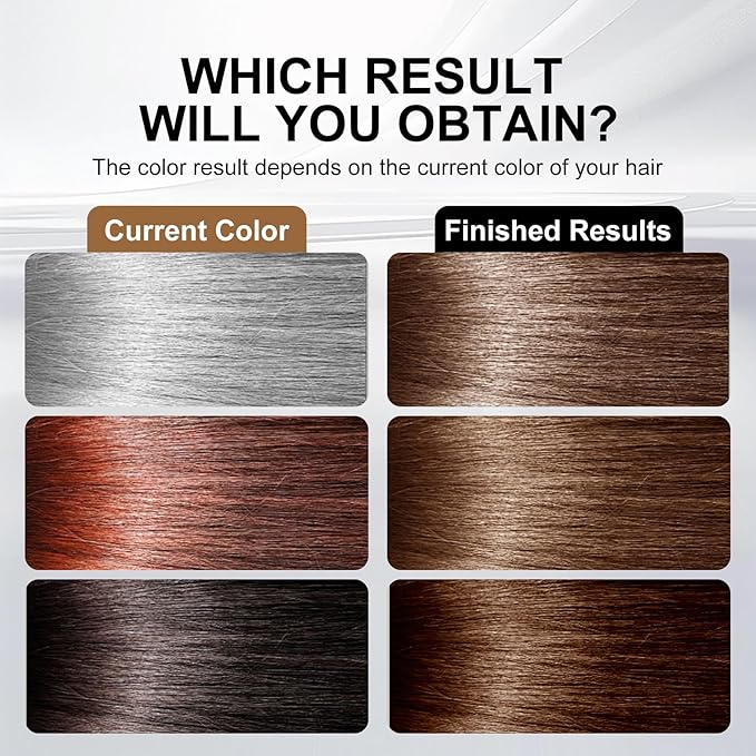 Permanent Hair Color, Permanent Brown Hair Dye （17.64 Ounce） 100% Grey Coverage, Ammonia Free, Vegan, Cruelty Free | Biotin for Thicker, Fuller Hair (Brown, 200ML)