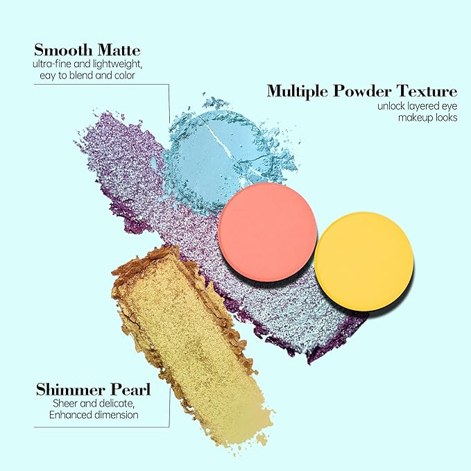 18 color eyeshadow palette,vegan eye shadow with special colors eyeshadow cosmetic Matte duochrome eyeshadow (make up-2)