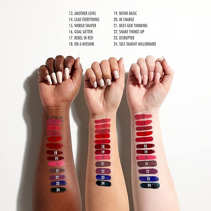 NYX PROFESSIONAL MAKEUP Shine Loud, Long-Lasting Liquid Lipstick with Clear Lip Gloss - On A Mission (Blue Red)