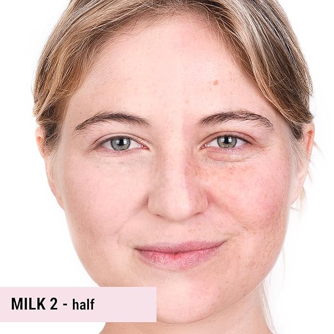 The Good Mineral Loves-You-Back 3in1 Mineral Powder Foundation (MILK 2) | Designed for Rosacea, Acne-Prone, Sensitive Skin | 3IN1 Concealer, Powder + Foundation | Non-Caking, Non-Drying