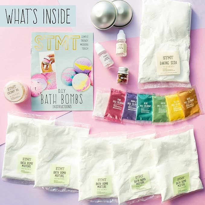 STMT D.I.Y. Bath Bomb Kit, STMT Kits for Girls, Bath Bomb Mold, Spa Kit for Kids, Bath Crumbles, Ages - 6+, 1 Count (Pack of 1), Green