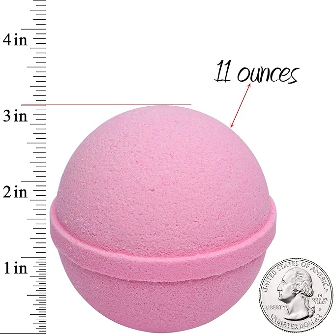 Mermaid Love Potion Bath Bombs Gift Set of 2 with Size 7 Ring Surprise Inside Each Made in USA