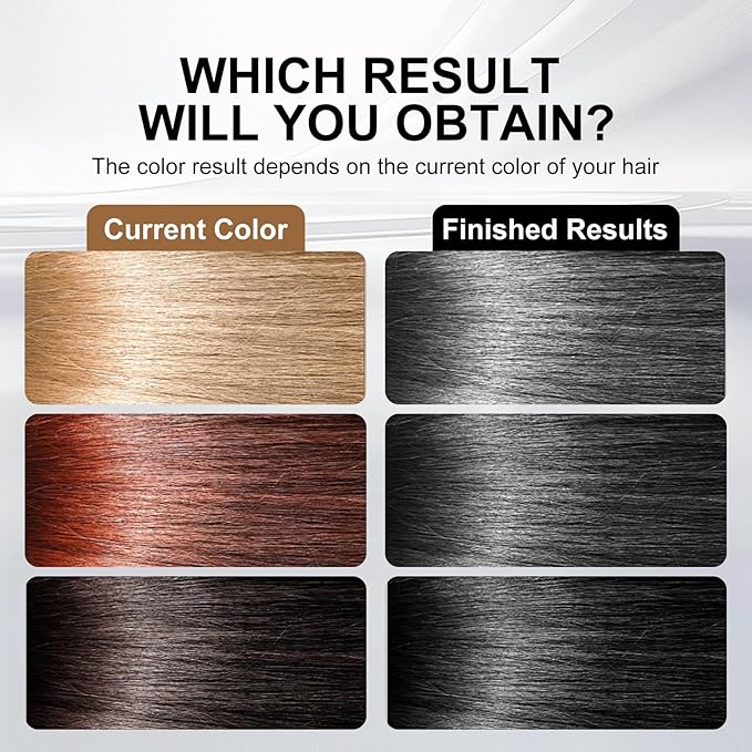 Permanent Hair Color, Permanent Black Hair Dye （17.6 Ounce） 100% Grey Coverage, Ammonia Free, Vegan, Cruelty Free | Biotin for Thicker, Fuller Hair (Black, 500ML)