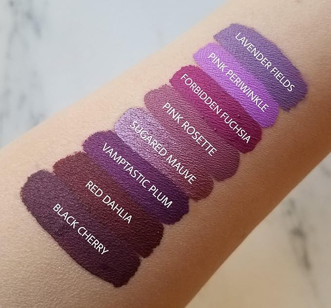 Aromi Maroon Burgundy Liquid Lipstick | Bordeaux Wine Lip Color with Blue Undertones, Vegan, Cruelty-free, Waterproof, Long-lasting (Red Dahlia) | Waterproof, Vegan, Cruelty-free, Highly Pigmented, Gluten Free