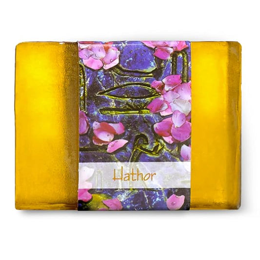 Glycerin Bar Soap Hathor Scent - Natural, Vegan-Friendly, Hypoallergenic - Moisturizing and Hydrating with 100% Vegetable Glycerin - Sulfate-Free, Paraben-Free, Chemical-Free - 4.5 oz