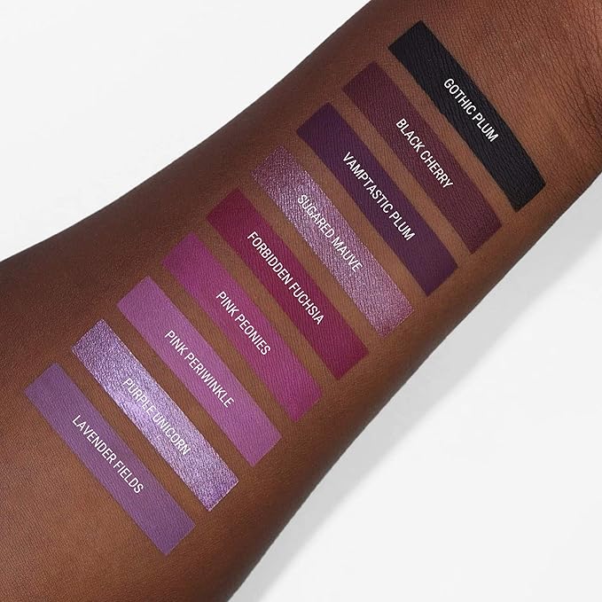 Aromi Sugared Mauve Metallic Liquid Lipstick, Purple Pink Lip Color with Shimmery Finish, Raspberry Mulberry Lipstick, Long-Lasting, Handmade (Sugared Mauve)