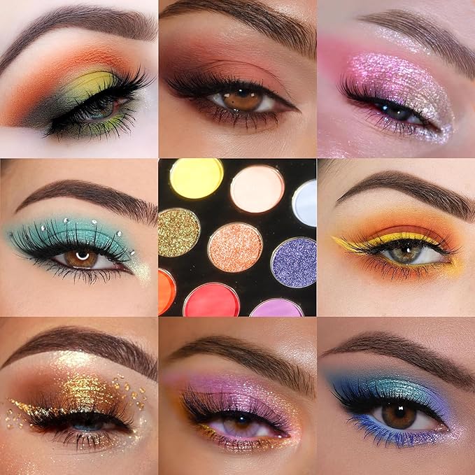 18 color eyeshadow palette,vegan eye shadow with special colors eyeshadow cosmetic Matte duochrome eyeshadow (make up-1)