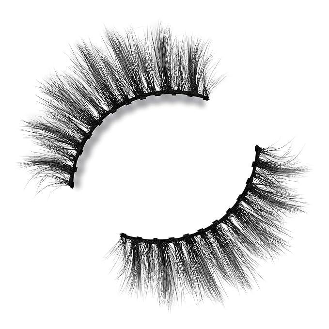 Lilly Lashes Click Magnetic Eyelashes - Miami Magnetic Faux Mink Lashes for a Natural Look - False, Wispy Magnet Eyelashes - Vegan Makeup Lash Extension - Magnetic Eyelashes Without Eyeliner